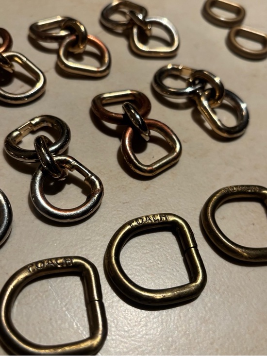 Coach Other - Coach Mixed Metal D-Ring & Link Hardware - Gold, Bronze, Silver Tones